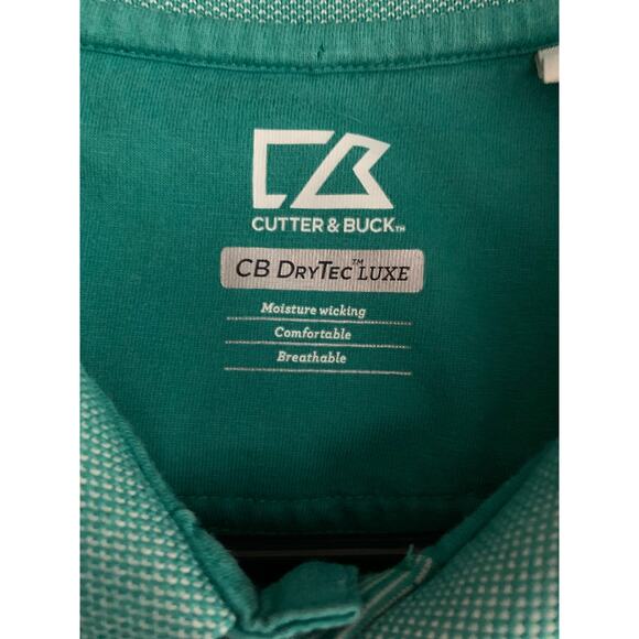 2 Cutter Buck Polos Xxl Green Gray Short Sleeve Golf Shirt Dry Tech Luxe Lot - Picture 11 of 16
